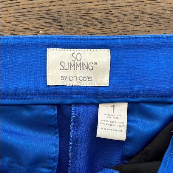 Chico's So Slimming Royal Blue Ankle Pants - Picture 2 of 9